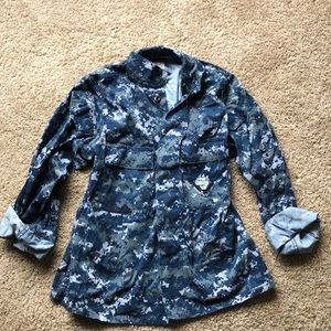 Navy fatigue jacket